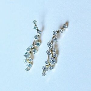 Baublebar Gold and Crystal Ear Crawlers